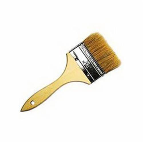 Weiler® 40070 Multi-Purpose Chip and Oil Brush, 3 in China Bristle Brush, Sanded Hardwood Handle, Latex Paints, Oil Base Paints, Shellac, Varnishes and Water Base Paints